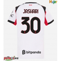 Camiseta AC Milan Ardon Jashari #30 Visitante Equipación para mujer 2025-26 manga corta
